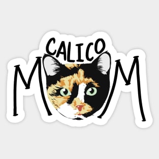 Calico Cat Mom Sticker